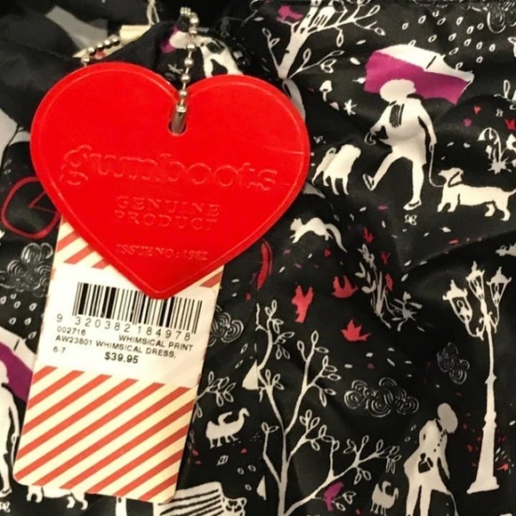 "Walk the Dog" Print Girl's Summer Dress - Picture 4 of 6